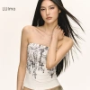 Áo nữ không tay Y2K ngọt ngào, in hình thời trang, crop SBS - Giá ưu đãi 103.140₫ 4