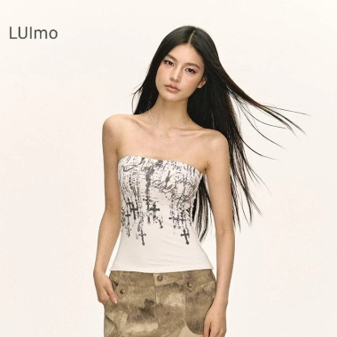 Áo nữ không tay Y2K ngọt ngào, in hình thời trang, crop SBS - Giá ưu đãi 103.140₫ 8