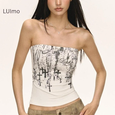 Áo nữ không tay Y2K ngọt ngào, in hình thời trang, crop SBS - Giá ưu đãi 103.140₫ 10