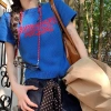 Áo Nữ LUImo Mỏng Tay Ngắn Cổ Chữ O Chui Đầu Mùa Hè Sang Trọng, Thêu Chữ Dệt Kim - Giá chỉ 63.828đ 3