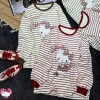 Áo Nữ Nỉ Hello Kitty Nơ Beo Lông Nhung Dễ Thương, Mềm Mịn, Giá Ưu Đãi 408.500 VND 3