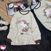 Áo Nữ Nỉ Hello Kitty Nơ Beo Lông Nhung Dễ Thương, Mềm Mịn, Giá Ưu Đãi 408.500 VND 8