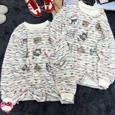 Áo Nữ Nỉ HelloKitty Dễ Thương Kèm Ghim, Hàng Quảng Châu Loại 1 Giá Ưu Đãi 408.500₫ 4