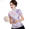 Áo nữ phong cách Trung Quốc cổ đứng nút đĩa tay ngắn họa tiết in độc đáo - Giá 276.462 VND 7