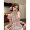 Áo ôm nữ Trung Quốc cổ sườn xám, Trung Thu lễ tết, xinh xắn, chỉ 35.000₫ 3