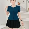 Áo Peplum A85 HTK Lady Cổ Tròn Ngọc - Tay Cộc Thanh Lịch, Tôn Dáng, Giá 159k - Sang Trọng 6