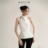 Áo peplum KAYLIN cổ yếm vải Kate lụa mềm - Thanh lịch BST Tháng 10 2.025 giảm giá