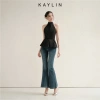 Áo peplum KAYLIN cổ yếm vải Kate lụa mềm - Thanh lịch BST Tháng 10 2.025 giảm giá 9
