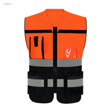 Áo phản quang polyester thoáng khí, bền, dây kéo mịn - Giá ưu đãi 223.330₫ 4