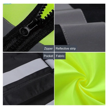 Áo phản quang polyester thoáng khí, bền, dây kéo mịn - Giá ưu đãi 223.330₫ 5