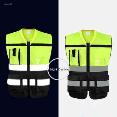 Áo phản quang polyester thoáng khí, bền, dây kéo mịn - Giá ưu đãi 223.330₫ 8