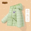 Áo phao bé gái mùa đông ấm áp có mũ, in trái tim Unisex đa năng - Giá chỉ 299k 10