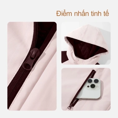 Áo phao bé trai mùa đông HKAM - Cách nhiệt, chống thấm, In núi, Giá 480k