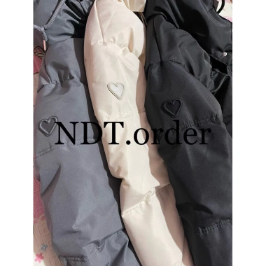 Áo phao béo A10 NDT logo trái tim siêu ấm phong cách Hàn Quốc - Giảm giá 385.000₫