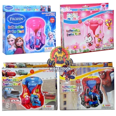 Áo phao bơi bơm hơi cho bé 10-30kg (2-10 tuổi) nhiều màu, hoạt hình dễ thương, 120k 7