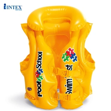 Áo phao bơi cá cho bé 1-3 tuổi INTEX 59.661, chịu trọng lượng dưới 18kg, giá chỉ 102.000 VNĐ