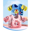 Áo Phao Bơi Liền Thân Xốp Đỡ Ngực Không Cần Bơm Cho Bé 2-6 Tuổi Toàn Thoải Mãi