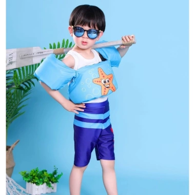 Áo Phao Bơi Liền Thân Xốp Đỡ Ngực Không Cần Bơm Cho Bé 2-6 Tuổi Toàn Thoải Mãi