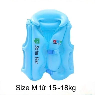 Áo Phao Bơm Hơi Trẻ Em - Dụng Cụ Bơi Lội Cao Cấp, Size Đọc Kỹ, Giá Ưu Đãi 40.000₫ 3