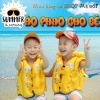 Áo Phao Bơm Hơi Trẻ Em Giá 59k - Áo Khoác Cứu Trợ Siêu ấm, Dễ Bơm, Bảo Vệ An Toàn