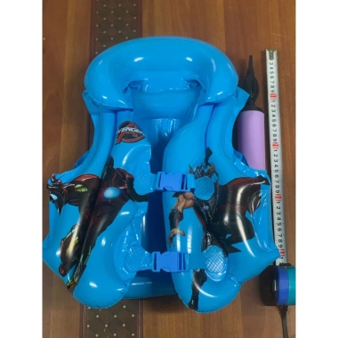 Áo Phao Bơm Hơi Trẻ Em Giá 59k - Áo Khoác Cứu Trợ Siêu ấm, Dễ Bơm, Bảo Vệ An Toàn 5