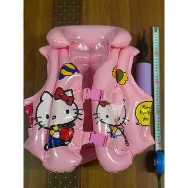 Áo Phao Bơm Hơi Trẻ Em Giá 59k - Áo Khoác Cứu Trợ Siêu ấm, Dễ Bơm, Bảo Vệ An Toàn 6