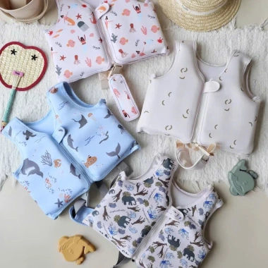 Áo phao chống lật 11-17kg cao cấp, họa tiết đáng yêu cho bé 2-4 tuổi, giá ưu đãi 347.100₫