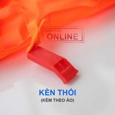 Áo Phao Cứu Hộ Siêu Nhẹ - Kèm Kèn Thổi, Miếng Phản Quang An Toàn, Giá 120k