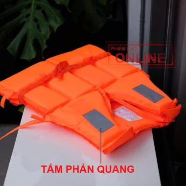 Áo Phao Cứu Hộ Siêu Nhẹ - Kèm Kèn Thổi, Miếng Phản Quang An Toàn, Giá 120k