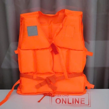 Áo Phao Cứu Hộ Siêu Nhẹ - Kèm Kèn Thổi, Miếng Phản Quang An Toàn, Giá 120k