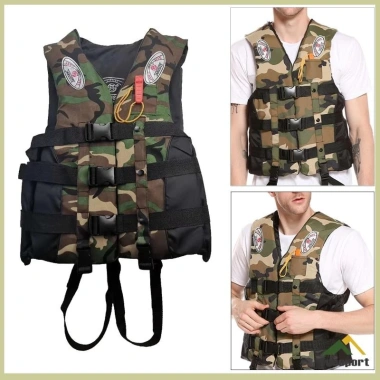 Áo phao cứu sinh người lớn & trẻ em, an toàn câu cá, lên thuyền, chất liệu bền, giá ưu đãi 261.360 VND 2