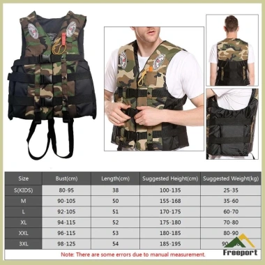 Áo phao cứu sinh người lớn & trẻ em, an toàn câu cá, lên thuyền, chất liệu bền, giá ưu đãi 261.360 VND 4