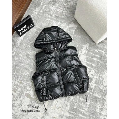 Áo Phao Gile Nữ Ánh Kim có mũ 3 màu - Sang chảnh, giá chỉ 480.000đ