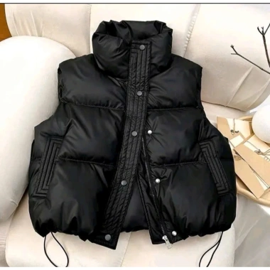 Áo Phao Gile Nữ Dáng Ngắn Chất Da Có Túi 2 Bên Cổ Cao Freesize Giá 115k 7