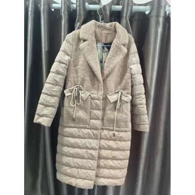 Áo phao lông qccc size M màu hồng nude - Siêu ấm, giảm giá 19% chỉ 335.000 VND
