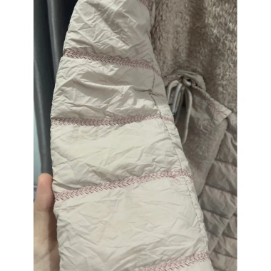 Áo phao lông qccc size M màu hồng nude - Siêu ấm, giảm giá 19% chỉ 335.000 VND