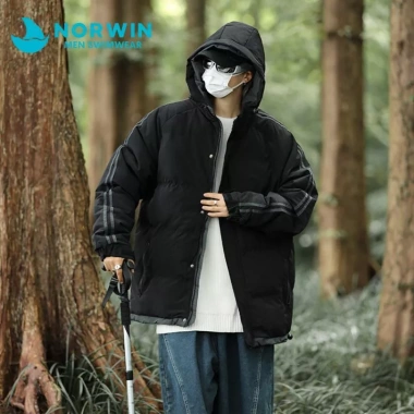 Áo phao nam mùa đông chống gió, giữ ấm cotton dày có mũ - Hot trend Hàn Quốc NORWIN KP088 giảm 22%