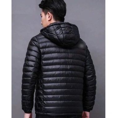 Áo phao nam siêu nhẹ xuất khẩu bigsize 55-120kg, áo rét mùa đông có mũ tháo rời, vải trượt nước, bảo hành 12 tháng - 400k 4