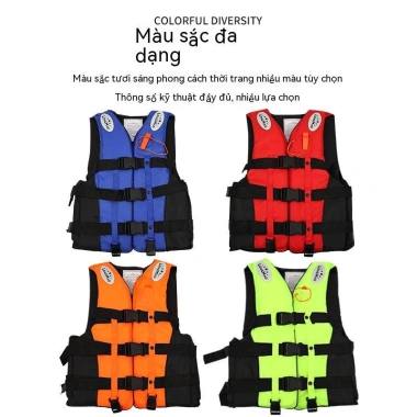 Áo phao nổi đa năng cho người lớn và trẻ em - Vest bơi chuyên nghiệp, thiết bị câu cá lặn, kèm ống thở, giảm giá 150.000₫