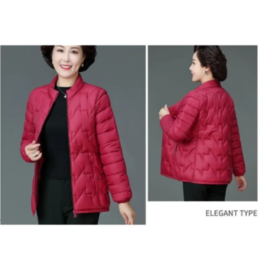 Áo phao nữ siêu nhẹ trần bông chống gió giữ ấm phù hợp trung tuổi giá 270.000 VND 4