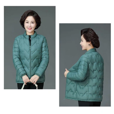 Áo phao nữ siêu nhẹ trần bông chống gió giữ ấm phù hợp trung tuổi giá 270.000 VND 9