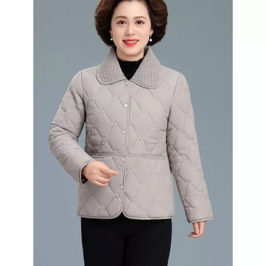 Áo phao trung niên nữ HAFA H59 chần bông giữ nhiệt, thanh lịch, giá 250k, quà tặng mẹ 10