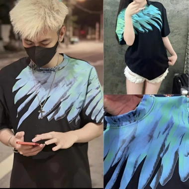 Áo Phông BurLOn Cách Chim In Nhiệt Poly Mịn Thấm Hút Mồ Hôi Nam Nữ Giá 56k
