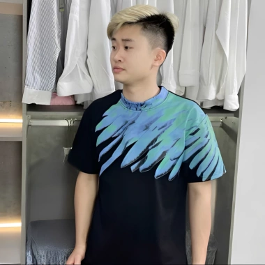 Áo Phông BurLOn Cách Chim In Nhiệt Poly Mịn Thấm Hút Mồ Hôi Nam Nữ Giá 56k