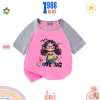 Áo phông cộc tay bé gái in hình Cooking, cotton mát thoáng, thấm mồ hôi - Mã 14 8