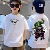 Áo phông cotton cổ tròn phong cách đua xe size 90‑150 cho trẻ 3‑14 tuổi, thoáng mát, giảm giá 143k 6