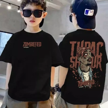 Áo phông cotton cổ tròn phong cách đua xe size 90‑150 cho trẻ 3‑14 tuổi, thoáng mát, giảm giá 143k 8