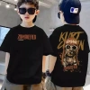 Áo phông cotton cổ tròn phong cách đua xe size 90‑150 cho trẻ 3‑14 tuổi, thoáng mát, giảm giá 143k 9