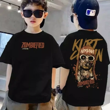 Áo phông cotton cổ tròn phong cách đua xe size 90‑150 cho trẻ 3‑14 tuổi, thoáng mát, giảm giá 143k 9