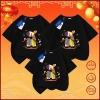 Áo phông cotton đỏ NASA ngựa con cầu vồng cộc tay casual, bộ 3 người Ngựa 2.026 3